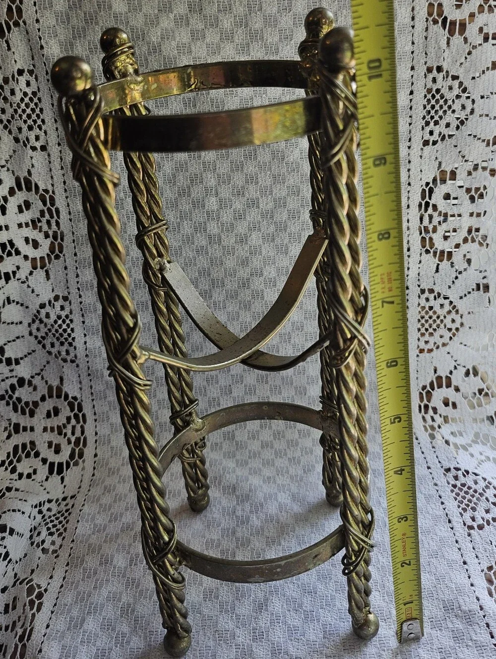 Hollywood Regency Brass Candle Holder